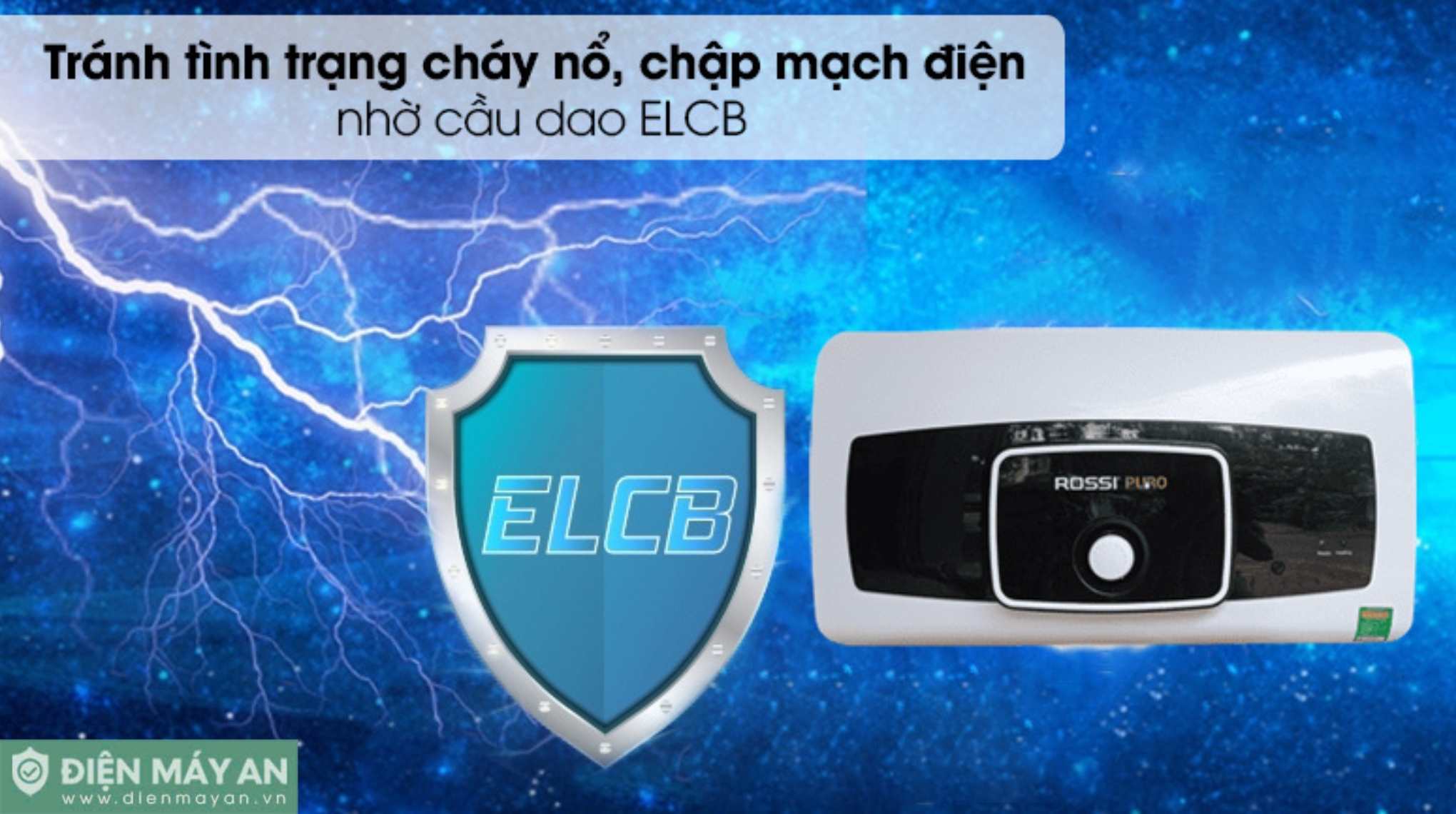 Bình nóng lạnh Rossi Puro 15 lít RPO 15SL